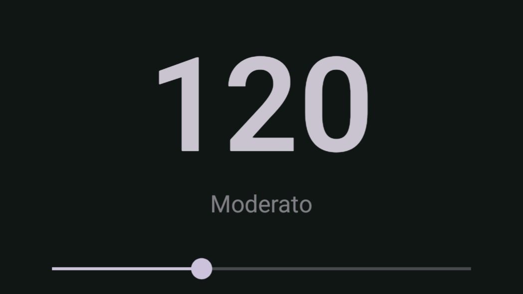Captura de tela do app Metrônomo
